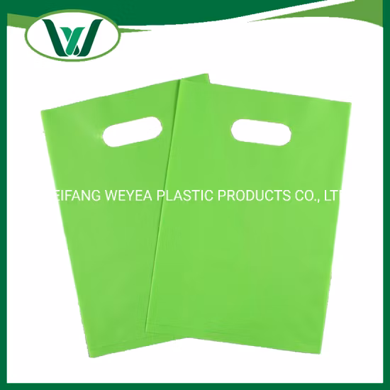 Sac à provisions en plastique découpé avec des matrices d'impression personnalisée réutilisable